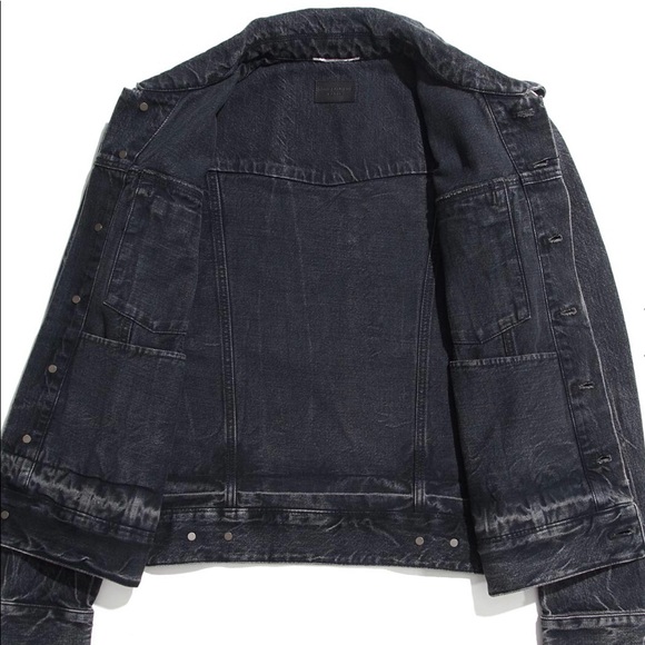 Saint Laurent Paris Distressed Denim Jacket Size L - Picture 2 of 8